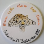 Amur Leopard Birthday Party Memento Plaque